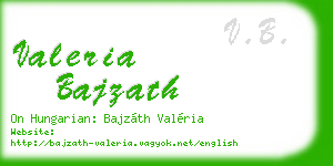 valeria bajzath business card